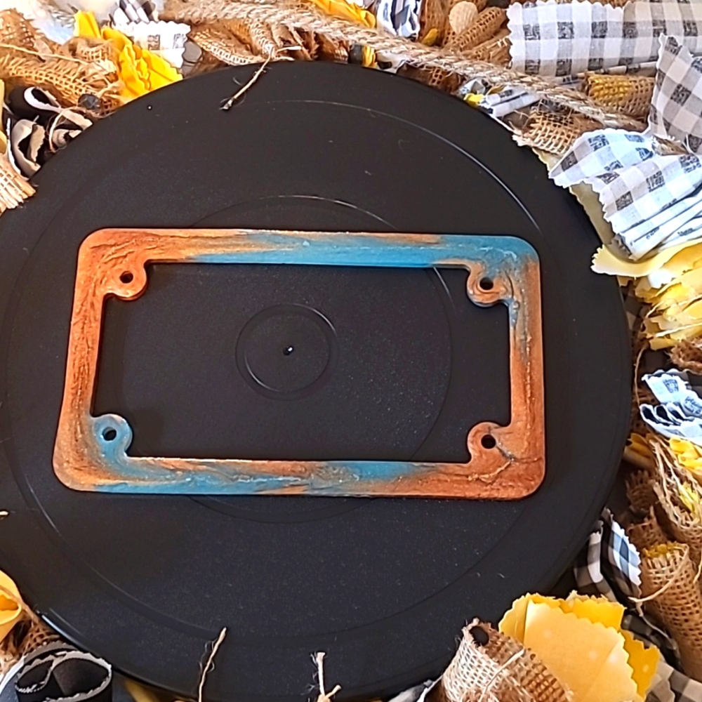 🛵Handcrafted🛺 Resin Licenses Plate Cover
